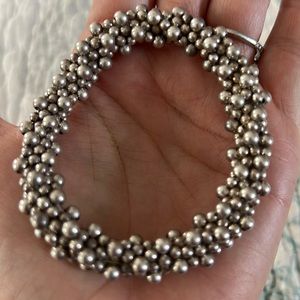 Silver balls bracelet